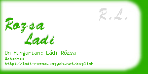 rozsa ladi business card